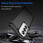 For OPPO Reno12 Pro Global Carbon Fiber Brushed Texture TPU Phone Case(Black) - 3