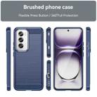 For OPPO Reno12 Pro Global Carbon Fiber Brushed Texture TPU Phone Case(Blue) - 2