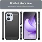 For OPPO Reno13 Global Carbon Fiber Brushed Texture TPU Phone Case(Black) - 2