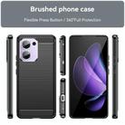 For OPPO Reno13 F 5G Carbon Fiber Brushed Texture TPU Phone Case(Black) - 2