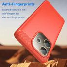 For OPPO A5 Energy 5G Carbon Fiber Brushed Texture TPU Phone Case(Red) - 3