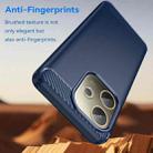 For OPPO A5 Pro 5G Global Carbon Fiber Brushed Texture TPU Phone Case(Blue) - 3