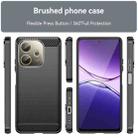 For OPPO A5 Pro 4G Carbon Fiber Brushed Texture TPU Phone Case(Black) - 2