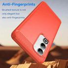 For OPPO A5 4G Global Carbon Fiber Brushed Texture TPU Phone Case(Red) - 3