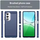 For OPPO A5 5G Global Carbon Fiber Brushed Texture TPU Phone Case(Blue) - 2