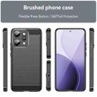 For OPPO Reno14 Pro Global Carbon Fiber Brushed Texture TPU Phone Case(Black) - 2