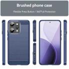 For OPPO Reno14 Pro Global Carbon Fiber Brushed Texture TPU Phone Case(Blue) - 2