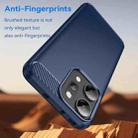 For OPPO Reno14 Pro Global Carbon Fiber Brushed Texture TPU Phone Case(Blue) - 3
