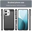 For OPPO Reno14 Global Carbon Fiber Brushed Texture TPU Phone Case(Black) - 2