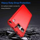 For OnePlus Nord 4 Brushed Texture Carbon Fiber TPU Phone Case(Red) - 3