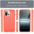 For OnePlus 13T Carbon Fiber Brushed Texture TPU Phone Case(Red) - 2