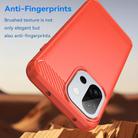 For OnePlus 13T Carbon Fiber Brushed Texture TPU Phone Case(Red) - 3