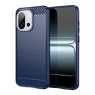 For OnePlus 13T Carbon Fiber Brushed Texture TPU Phone Case(Blue) - 1