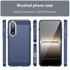 For OnePlus Ace 5 Ultra Carbon Fiber Brushed Texture TPU Phone Case(Blue) - 2