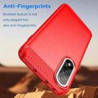 For OnePlus Nord 5 5G Carbon Fiber Brushed Texture TPU Phone Case(Red) - 3