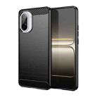 For OnePlus Ace 5 Racing Carbon Fiber Brushed Texture TPU Phone Case(Black) - 1