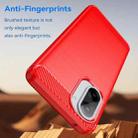 For OnePlus Ace 5 Racing Carbon Fiber Brushed Texture TPU Phone Case(Red) - 3