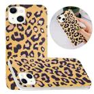 Electroplating Soft TPU Phone Case For iPhone 15 Plus(Leopard Print) - 1