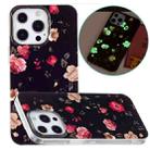 For iPhone 15 Pro Max Electroplating Soft TPU Phone Case(Rose Black) - 1