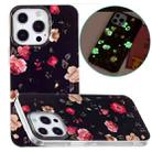 For iPhone 15 Pro Electroplating Soft TPU Phone Case(Rose Black) - 1