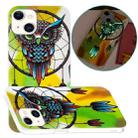 For iPhone 15 Plus Electroplating Soft TPU Phone Case(Owl) - 1