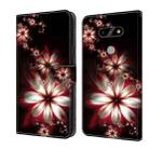 For LG K31 Crystal 3D Shockproof Protective Leather Phone Case(Fantastic Flower) - 1