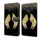 For LG Stylo 6 / K71 Crystal 3D Shockproof Protective Leather Phone Case(Golden Wings) - 1