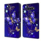 For LG Stylo 6 / K71 Crystal 3D Shockproof Protective Leather Phone Case(Diamond Butterfly) - 1