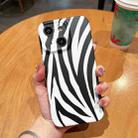 For iPhone 14 Plus Frosted TPU Phone Case(Zebra Texture) - 1