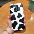 For iPhone 14 Frosted TPU Phone Case(Milk Cow Texture) - 1