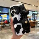 For iPhone 11 Frosted Wrist Band TPU Phone Case(Milk Cow Texture) - 1