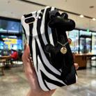 For iPhone 8 Plus / 7 Plus Frosted Wrist Band TPU Phone Case(Zebra Texture) - 1