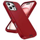 For iPhone 16 Pro Max Life Waterproof Rugged Phone Case(Red + Black) - 2