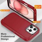 For iPhone 16 Pro Max Life Waterproof Rugged Phone Case(Red + Black) - 3