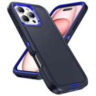 For iPhone 16 Pro Max Life Waterproof Rugged Phone Case(Dark Blue + Royal Blue) - 2