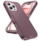 For iPhone 16 Pro Max Life Waterproof Rugged Phone Case(Purple + Pink) - 2