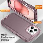 For iPhone 16 Pro Max Life Waterproof Rugged Phone Case(Purple + Pink) - 3