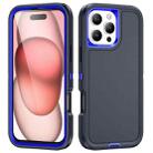 For iPhone 16 Pro Life Waterproof Rugged Phone Case(Dark Blue + Royal Blue) - 1