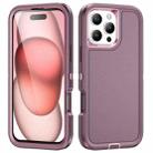 For iPhone 16 Pro Life Waterproof Rugged Phone Case(Purple + Pink) - 1