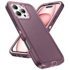 For iPhone 16 Pro Life Waterproof Rugged Phone Case(Purple + Pink) - 2