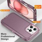 For iPhone 16 Pro Life Waterproof Rugged Phone Case(Purple + Pink) - 3