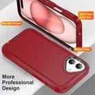 For iPhone 16 Plus Life Waterproof Rugged Phone Case(Red + Black) - 3