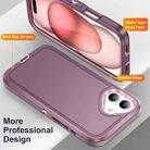 For iPhone 16 Plus Life Waterproof Rugged Phone Case(Purple + Pink) - 3