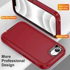 For iPhone 16e Life Waterproof Rugged Phone Case(Red + Black) - 3