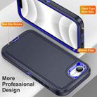 For iPhone 16e Life Waterproof Rugged Phone Case(Dark Blue + Royal Blue) - 3