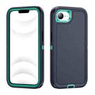 For iPhone 16e Life Waterproof Rugged Phone Case(Dark Blue + Light Blue) - 1