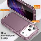 For iPhone 17 Pro Max Life Waterproof Rugged Phone Case(Purple + Pink) - 3