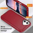 For iPhone 17 Life Waterproof Rugged Phone Case(Red + Black) - 3