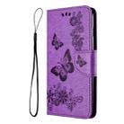 For Samsung Galaxy A05s Butterfly Embossed Flip Leather Phone Case(Purple) - 2