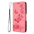 For Samsung Galaxy A05s Butterfly Embossed Flip Leather Phone Case(Pink) - 2